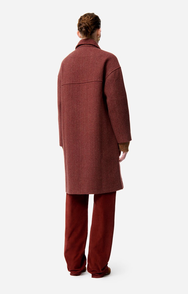 Manteau Flo En laine m&eacute;lang&eacute;e VANESSA BRUNO
