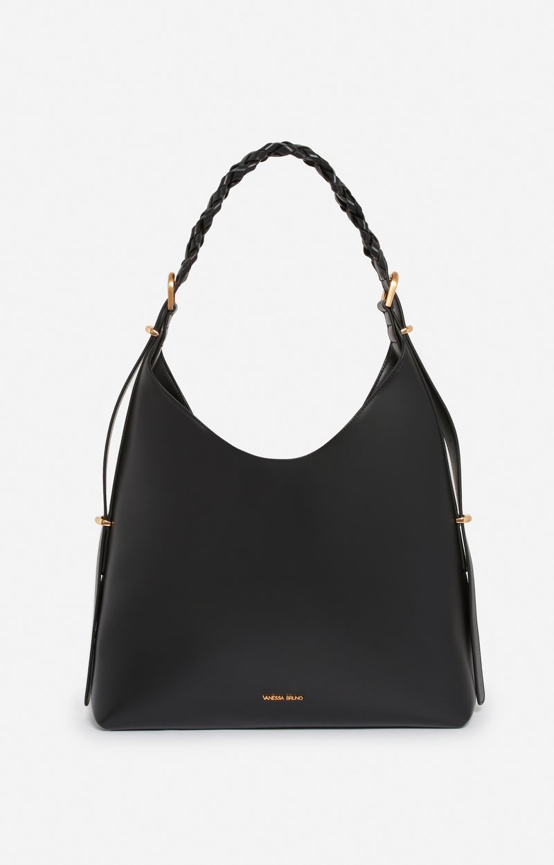 Grand Sac Hobo Jess En Cuir Lisse En Cuir De Vachette, Fabriqu&eacute; En Italie VANESSA BRUNO