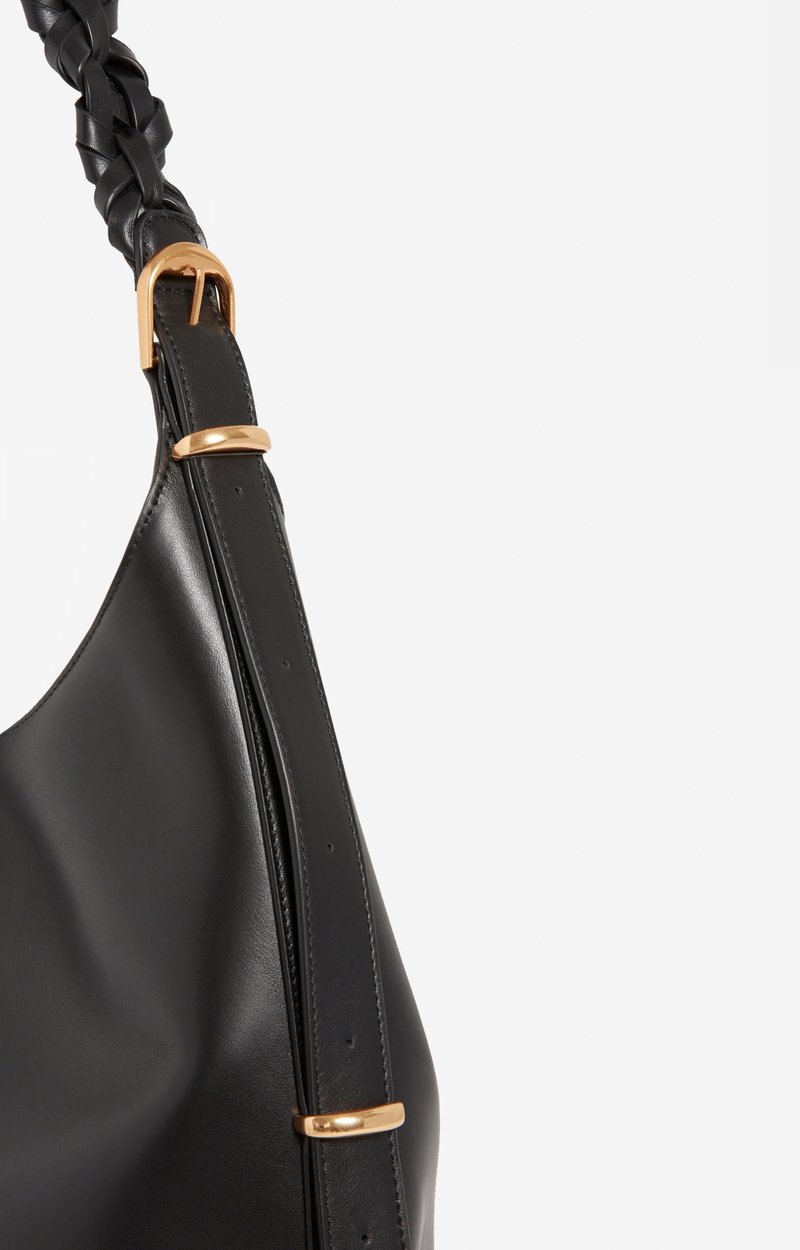 Grand Sac Hobo Jess En Cuir Lisse En Cuir De Vachette, Fabriqu&eacute; En Italie VANESSA BRUNO