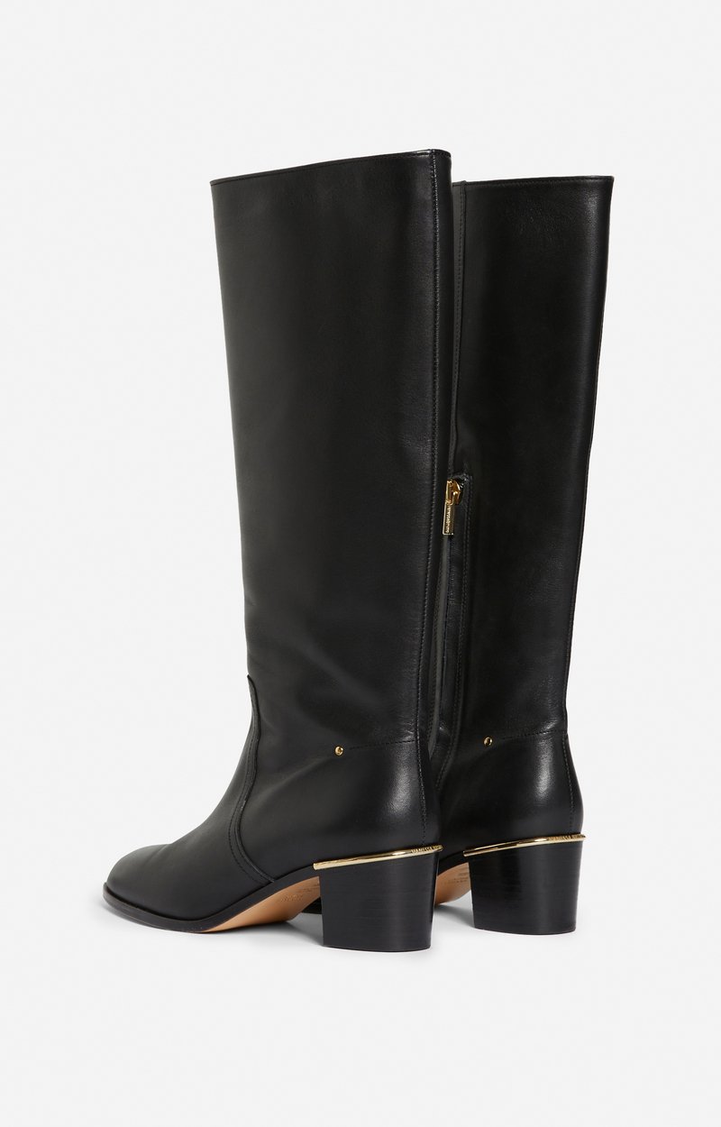 Bottes Cavali&egrave;re En Cuir Lisse Fabriqu&eacute; au Portugal VANESSA BRUNO