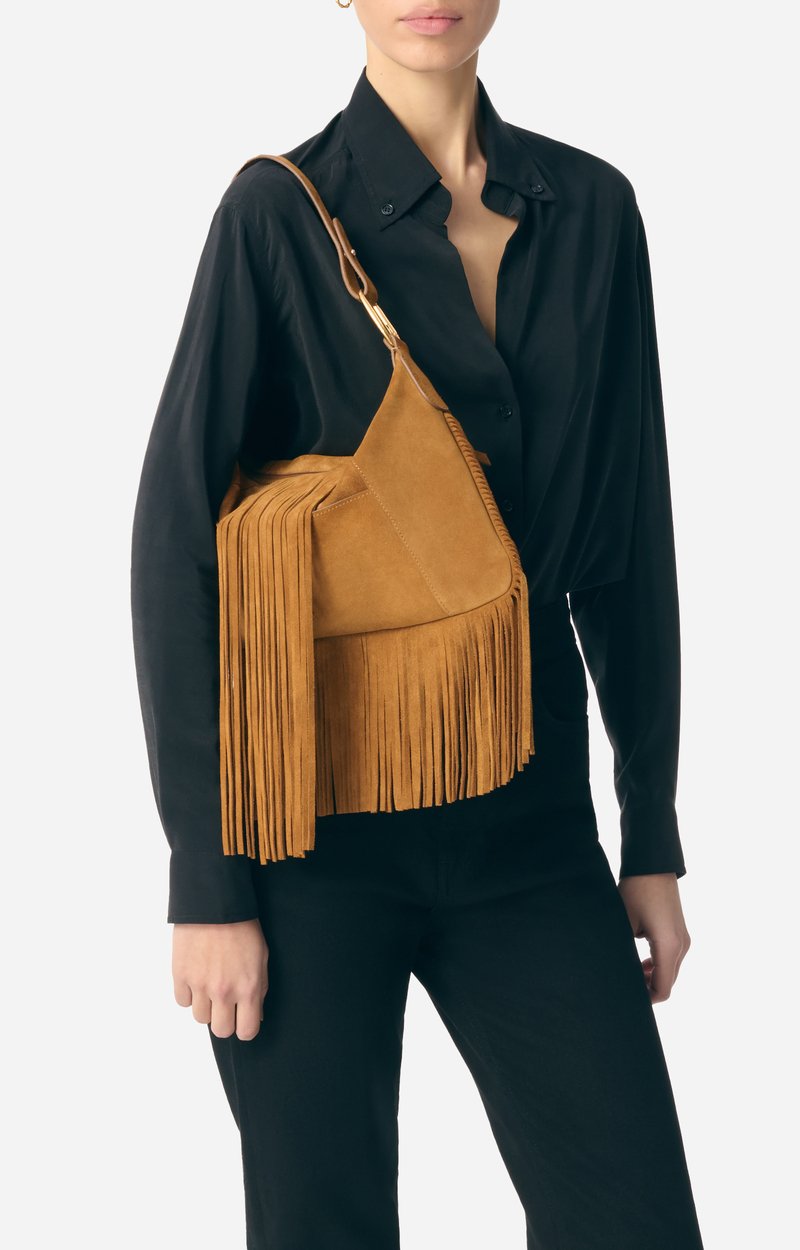 Sac Mathilde En Cuir Velours &Agrave; Franges En 100% cuir de vachette VANESSA BRUNO