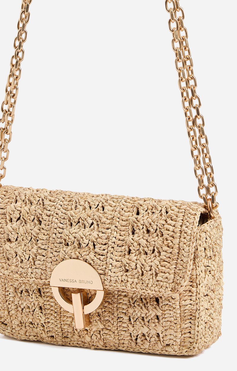 Petit Sac Moon en Raphia Et Lurex Fabriqu&eacute; &agrave; Madagascar VANESSA BRUNO