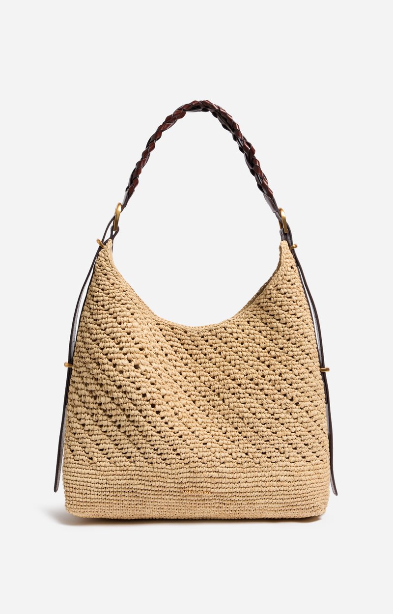 Grand Sac Hobo Jess en Raphia Fabriqu&eacute; &agrave; Madagascar VANESSA BRUNO