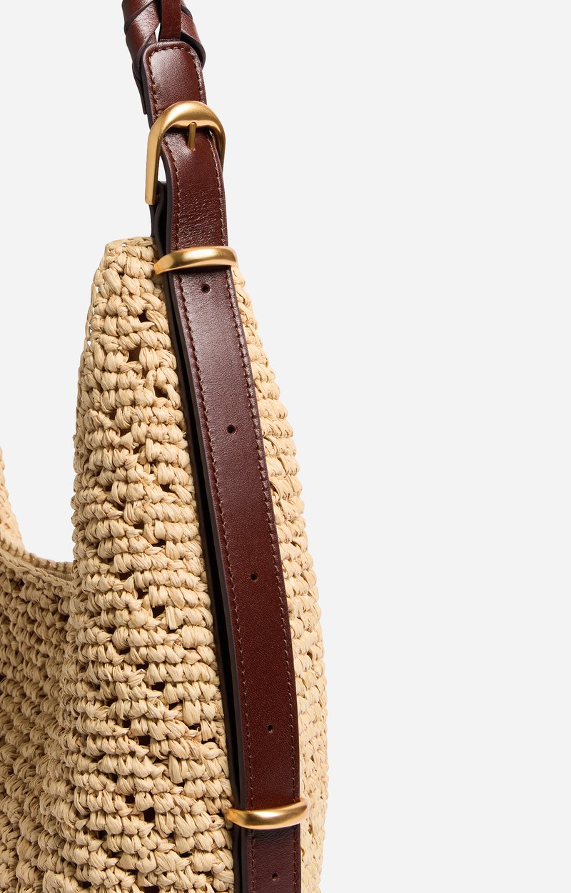 Grand Sac Hobo Jess en Raphia Fabriqu&eacute; &agrave; Madagascar VANESSA BRUNO