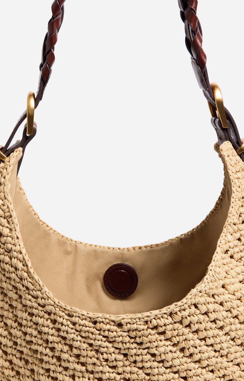 Grand Sac Hobo Jess en Raphia Fabriqu&eacute; &agrave; Madagascar VANESSA BRUNO