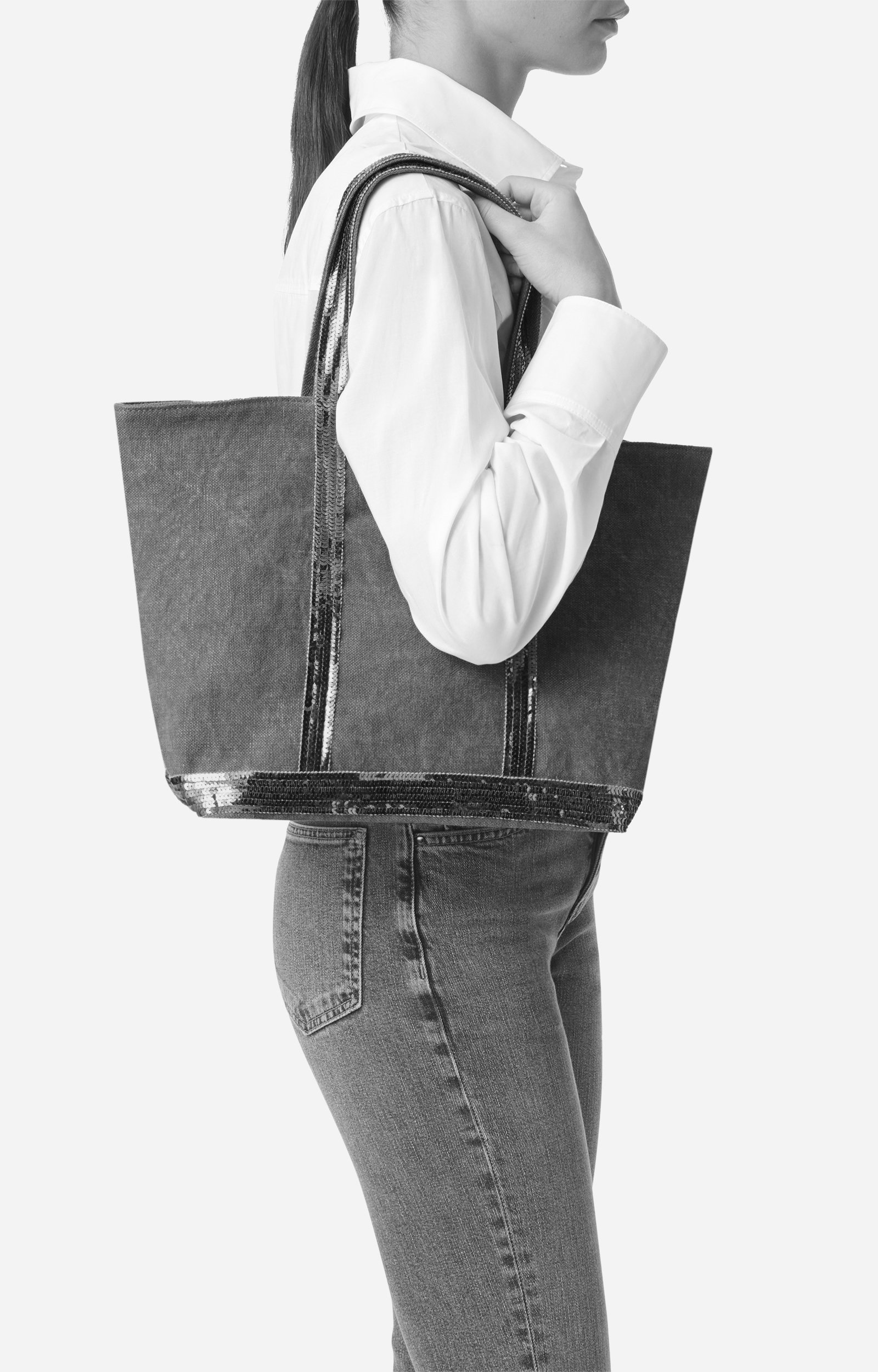 Cabas M Zipp&eacute; En Lin Port&eacute; &eacute;paule avec fermeture &eacute;clair VANESSA BRUNO