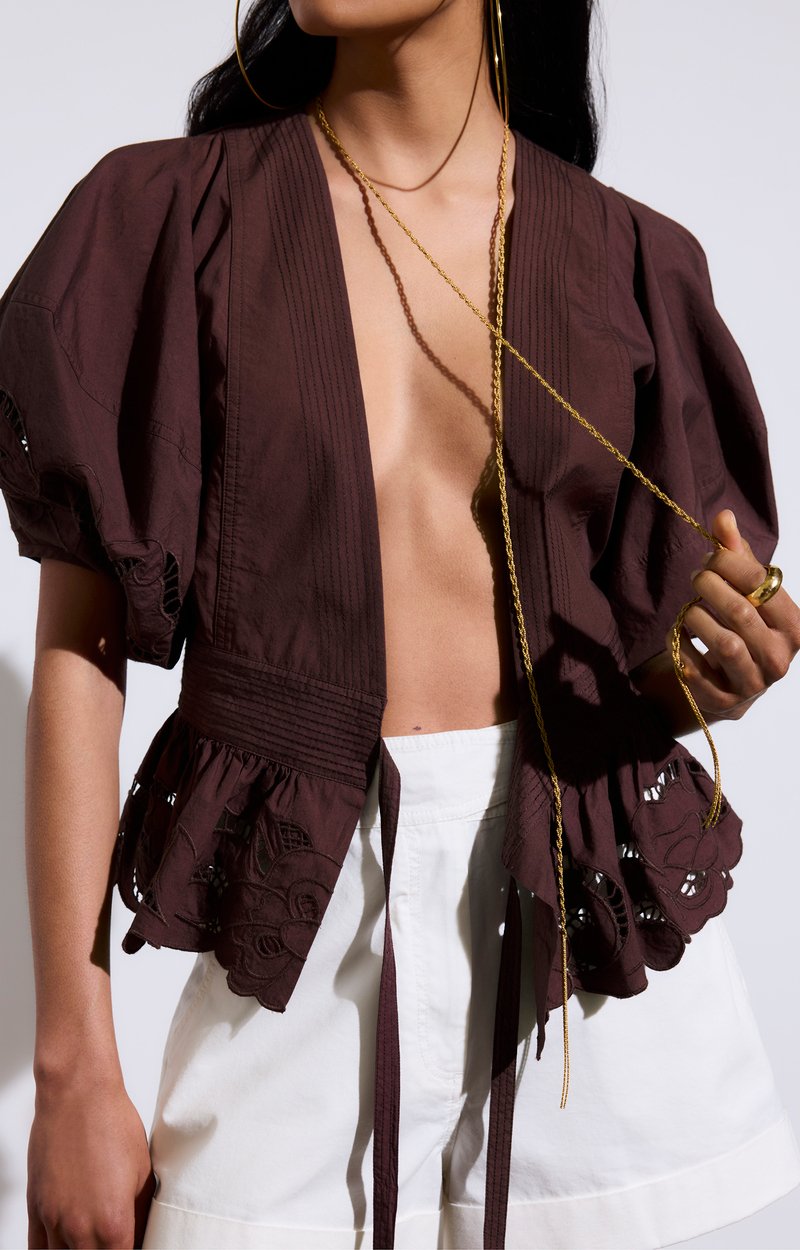 Blouse Gunner En Coton & Broderie VANESSA BRUNO