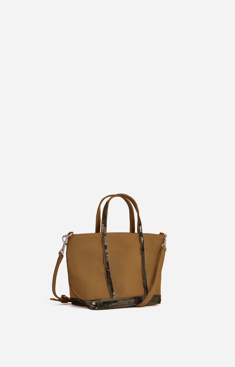 Cabas XS Zipp&eacute; En Toile Made In France, Sac Bandouli&egrave;re VANESSA BRUNO
