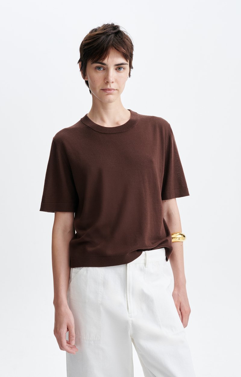 Pull Manches Courtes Hadi 100% m&eacute;rinos, manches courtes VANESSA BRUNO