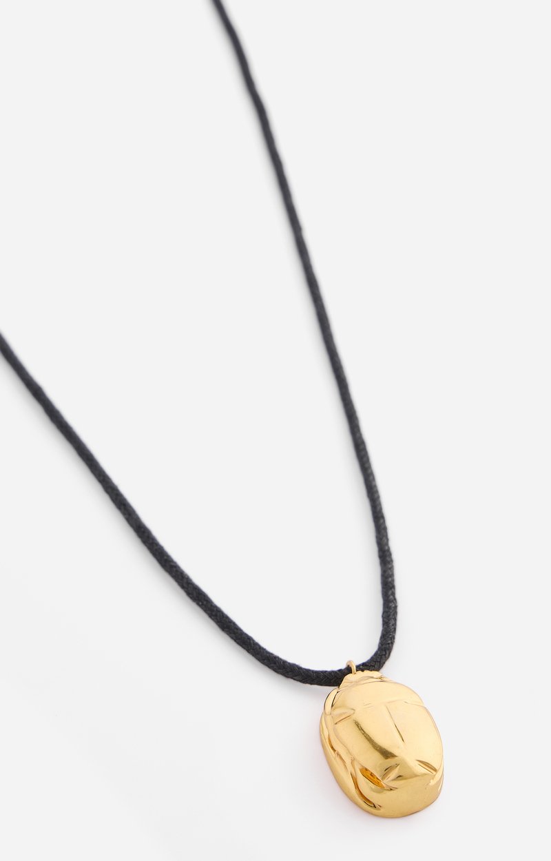 Collier En Laiton Hobart Laiton dor&eacute;, Cordon Cuir, Pendentif Goutte VANESSA BRUNO