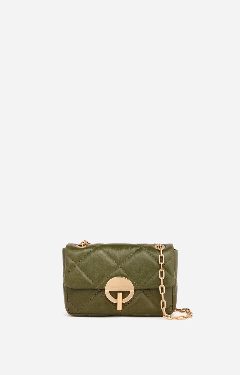 Petit Sac Moon En Cuir Craquel&eacute; Cuir craquel&eacute;, fermoir dor&eacute;, Made In Italie VANESSA BRUNO