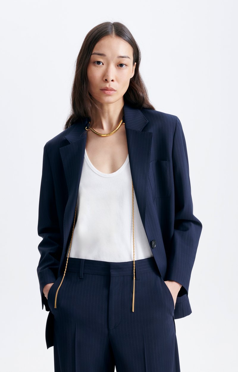 Veste Caline Veste tailleur en flanelle, coloris marine VANESSA BRUNO