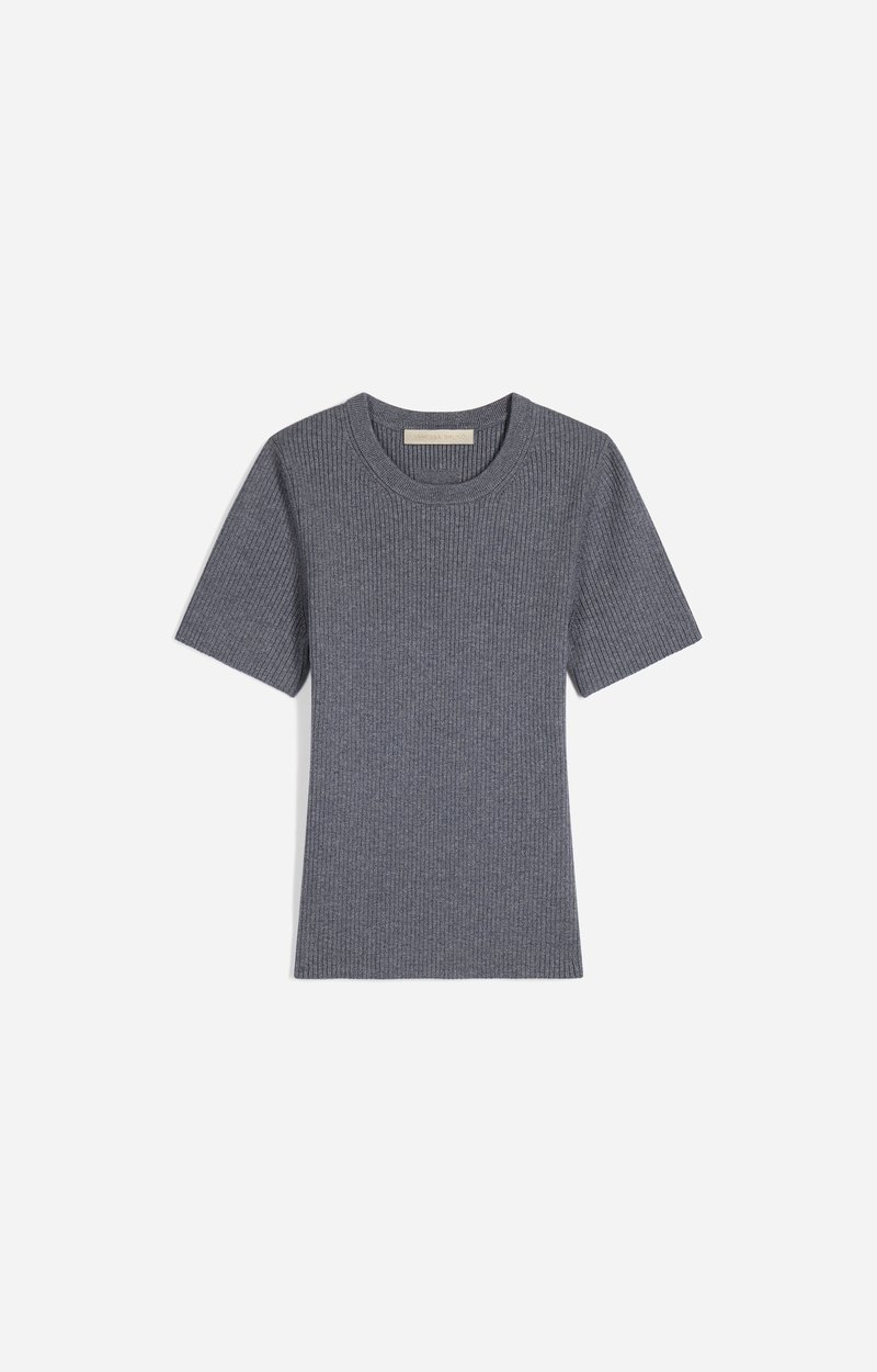 Pull Harlette Top manches courtes en maille c&ocirc;tel&eacute;e VANESSA BRUNO