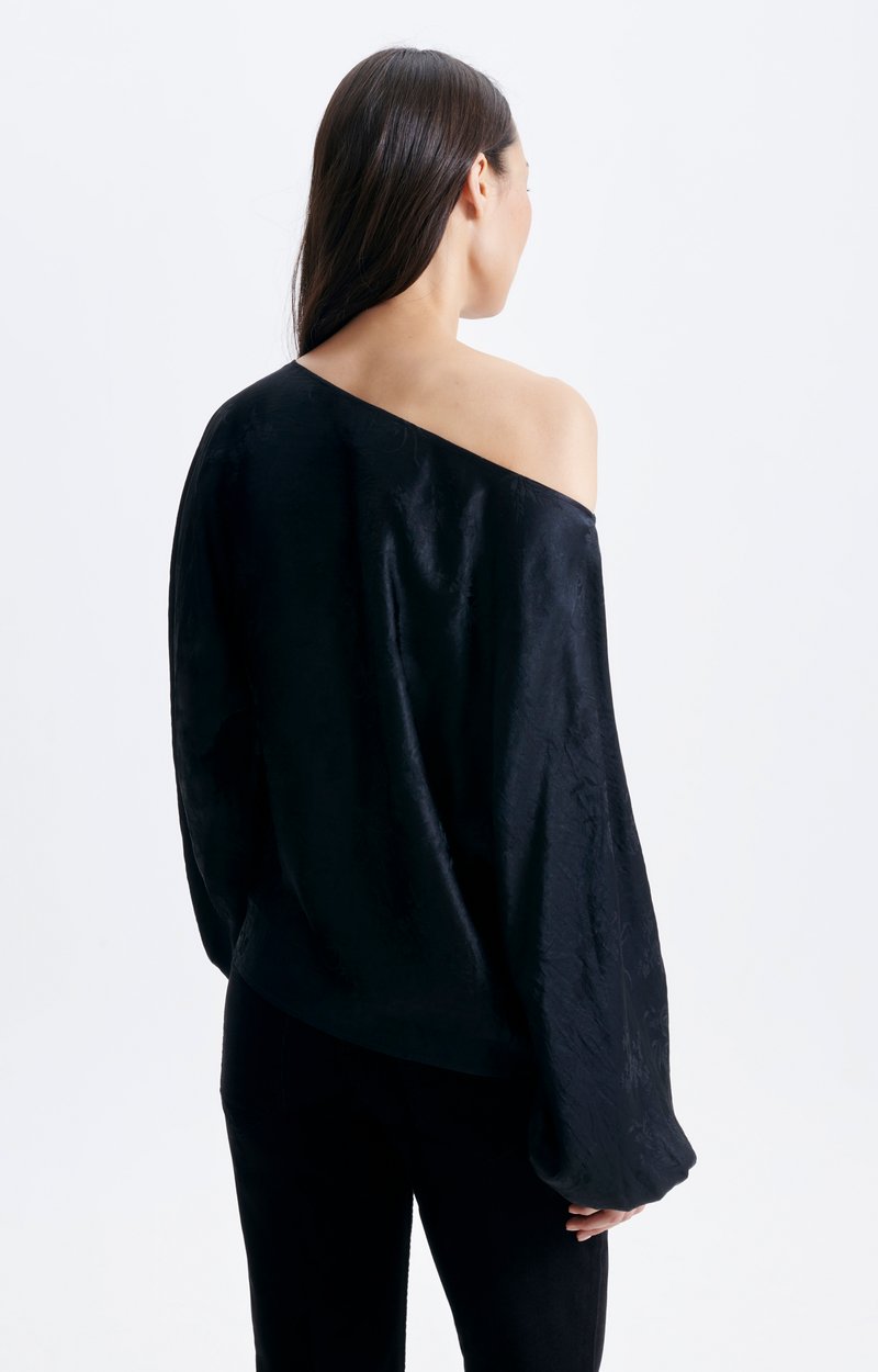 Blouse Hylf Blouse en jacquard d'ac&eacute;tate, encolure bateau VANESSA BRUNO
