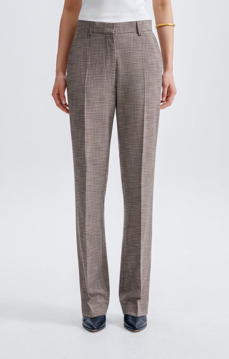 Pantalon Hajar Pantalon droit fa&ccedil;on tailleur, coloris marron VANESSA BRUNO