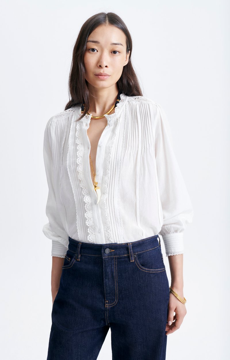 Blouse Gedi Blouse romantique en coton et dentelle VANESSA BRUNO
