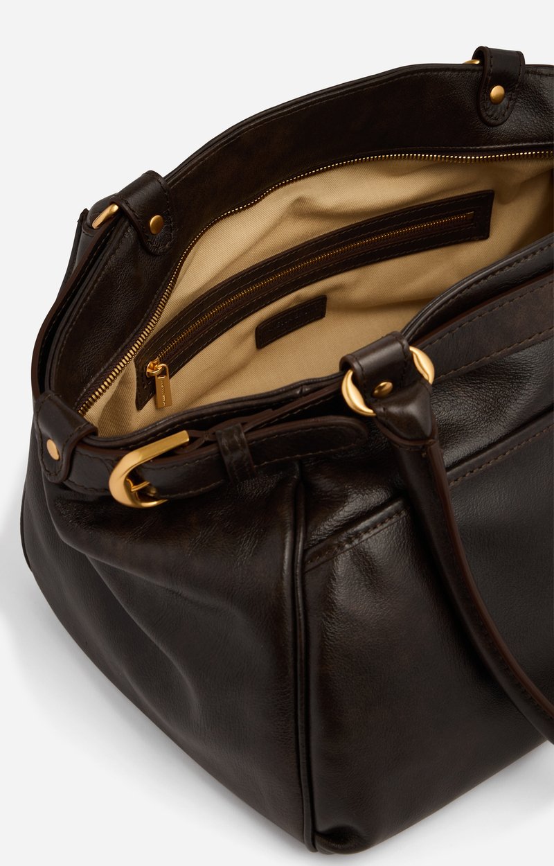 Grand Sac Lune En Cuir Cuir effet vintage, &eacute;dition limit&eacute;e VANESSA BRUNO