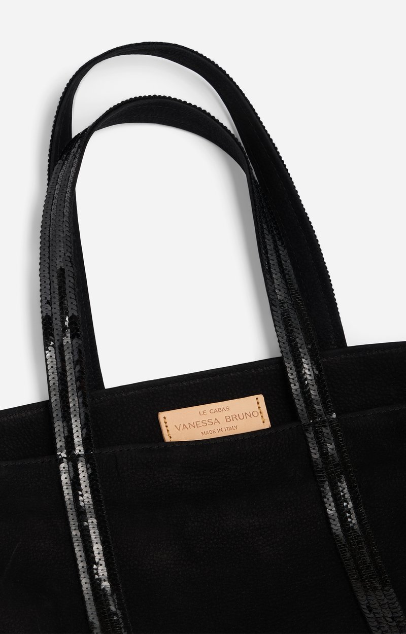 Cabas M Zipp&eacute; en Cuir Nubuck En cuir, finitions sequins VANESSA BRUNO