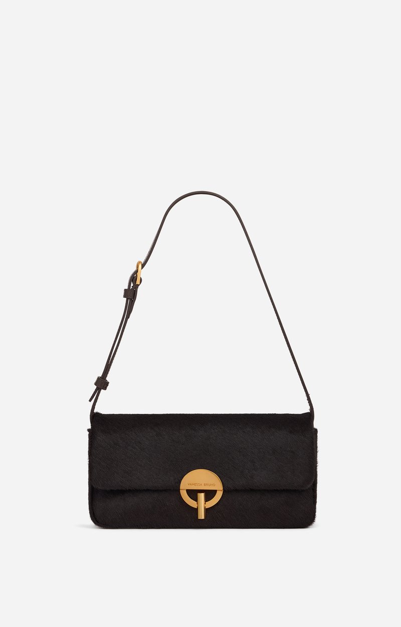 Sac Moon Baguette En Cuir Version baguette du Moon, anse cuir VANESSA BRUNO