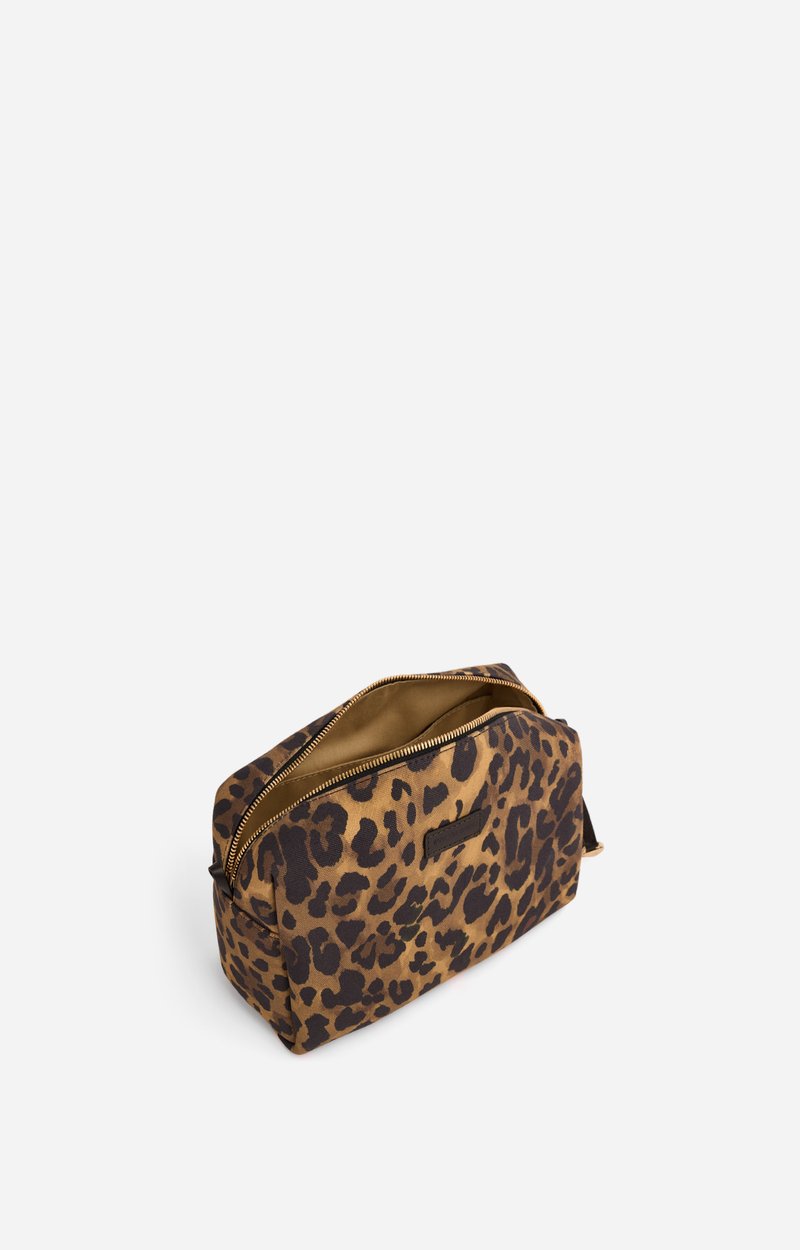 Trousse L&eacute;opard Toile imprim&eacute;e l&eacute;opard, finitions cuir VANESSA BRUNO