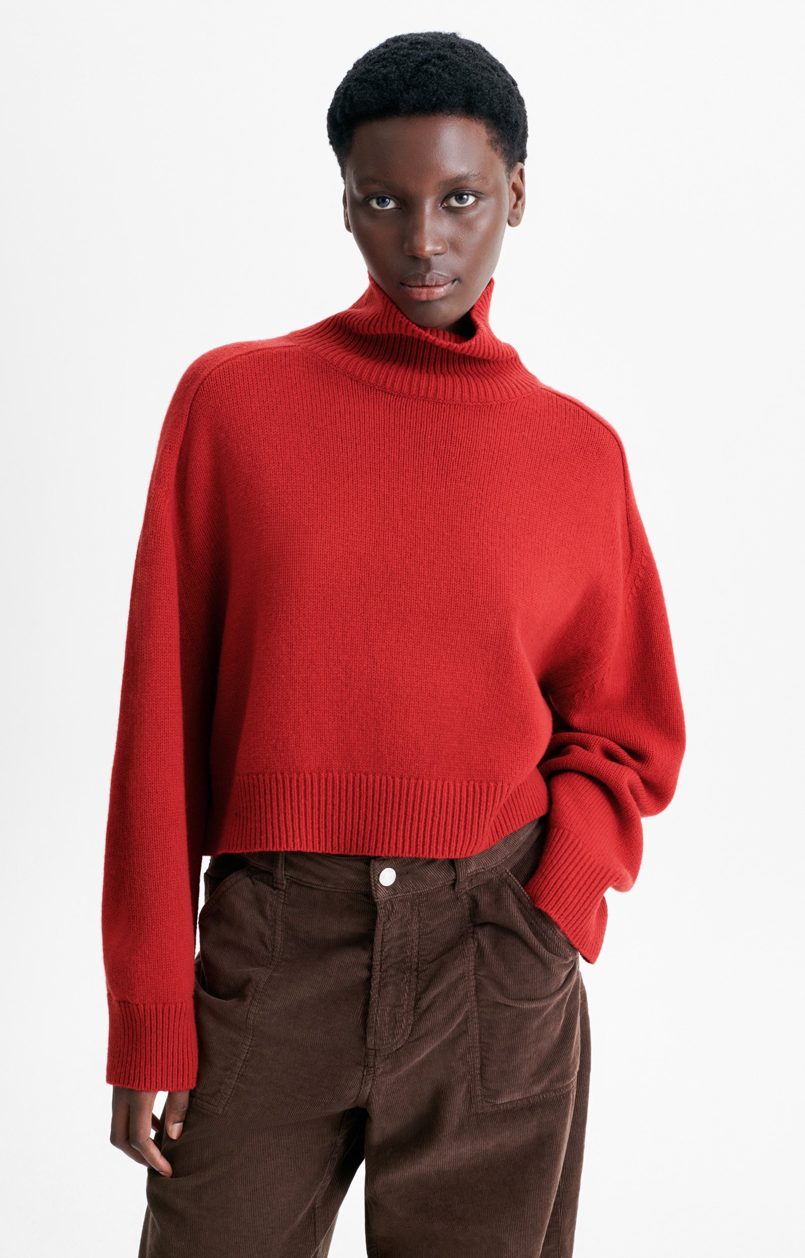 Pull Ballerine Pull col roul&eacute; oversize en laine et yack VANESSA BRUNO