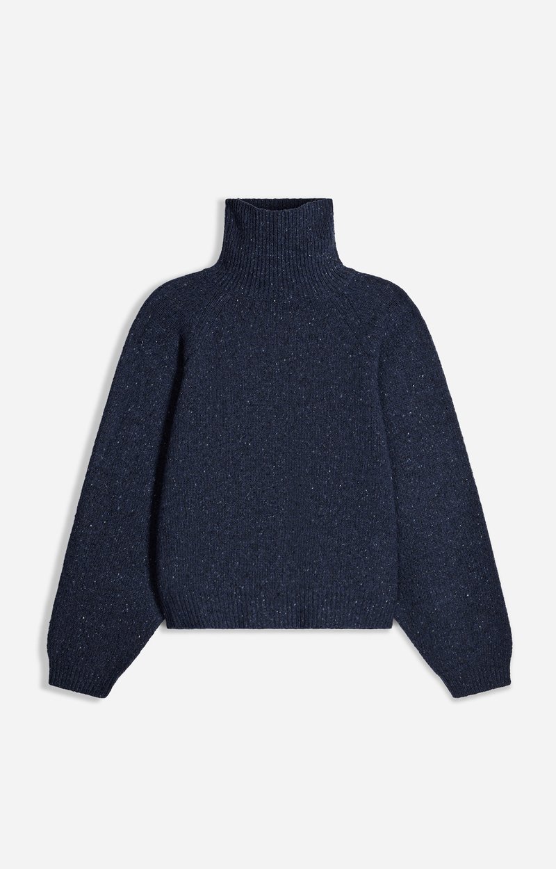 Pull Dotty Pull col roul&eacute; oversize en maille mouchet&eacute;e VANESSA BRUNO
