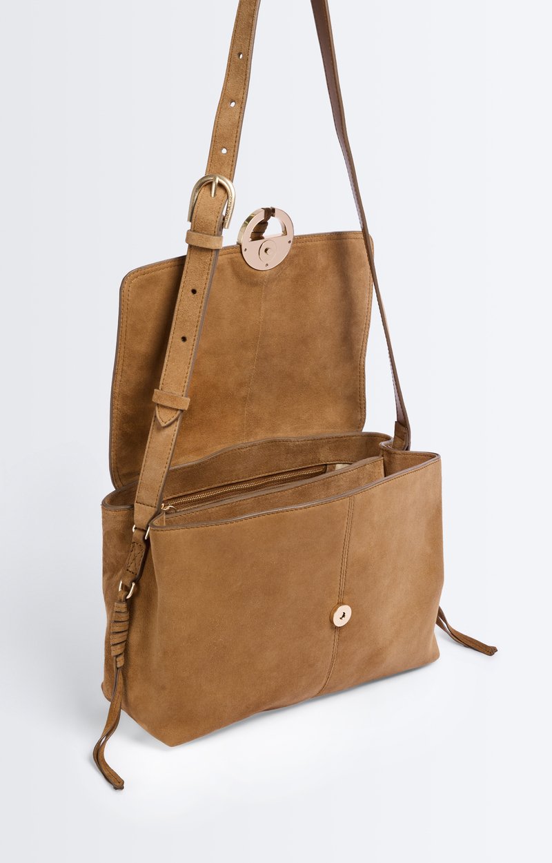 Grand Sac Othilia En Cuir Sac bandouli&egrave;re en cuir de ch&egrave;vre, grand format VANESSA BRUNO