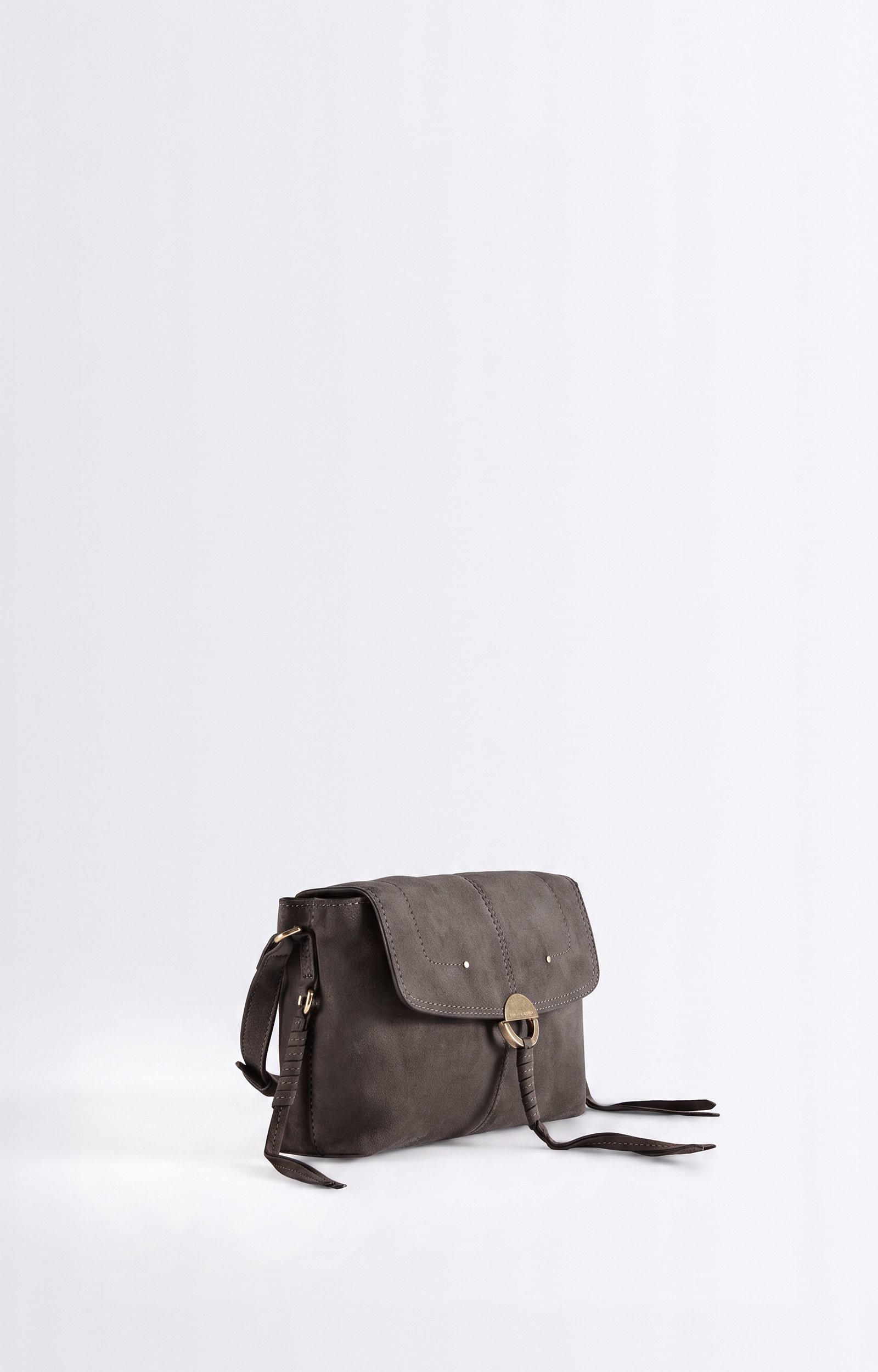 Petit Sac Othilia En Cuir En cuir de ch&egrave;vre, bandouli&egrave;re r&eacute;glable VANESSA BRUNO