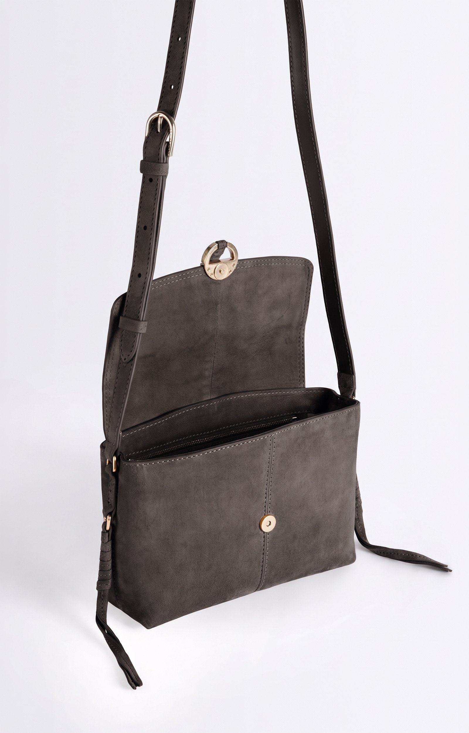 Petit Sac Othilia En Cuir En cuir de ch&egrave;vre, bandouli&egrave;re r&eacute;glable VANESSA BRUNO