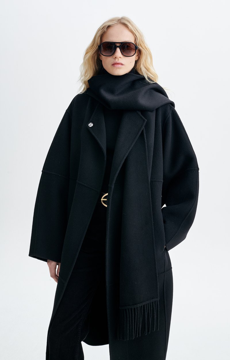 Manteau Helie Manteau &agrave; &eacute;charpe en laine double face VANESSA BRUNO