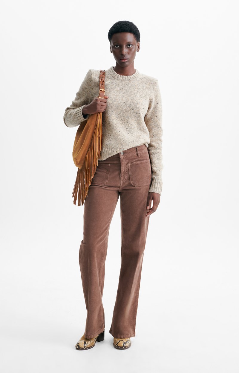 Pull Hakob Pull col rond en maille chin&eacute;e VANESSA BRUNO