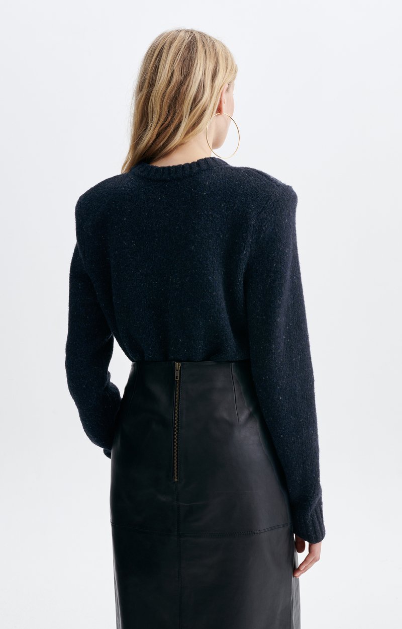 Pull Hakob Pull col rond en maille chin&eacute;e VANESSA BRUNO