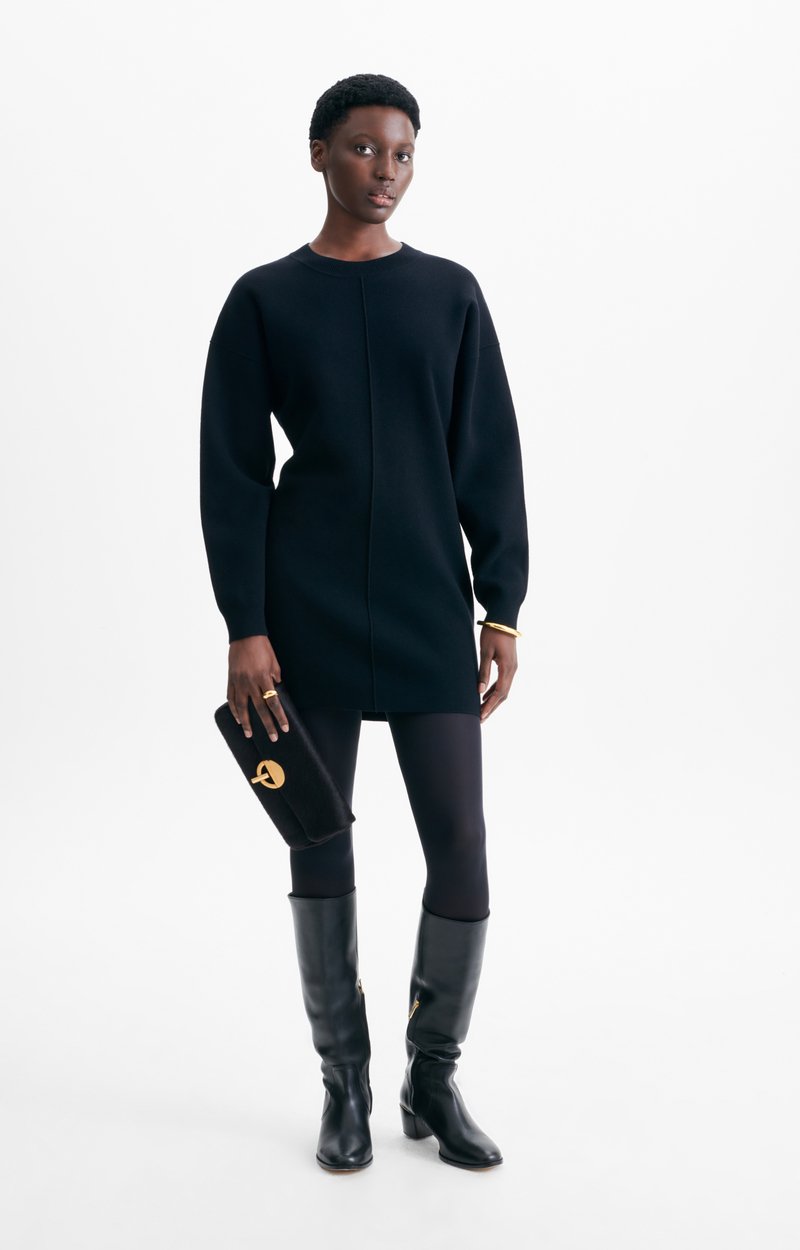Robe Hyacinthe Robe pull courte en maille de laine et coton VANESSA BRUNO