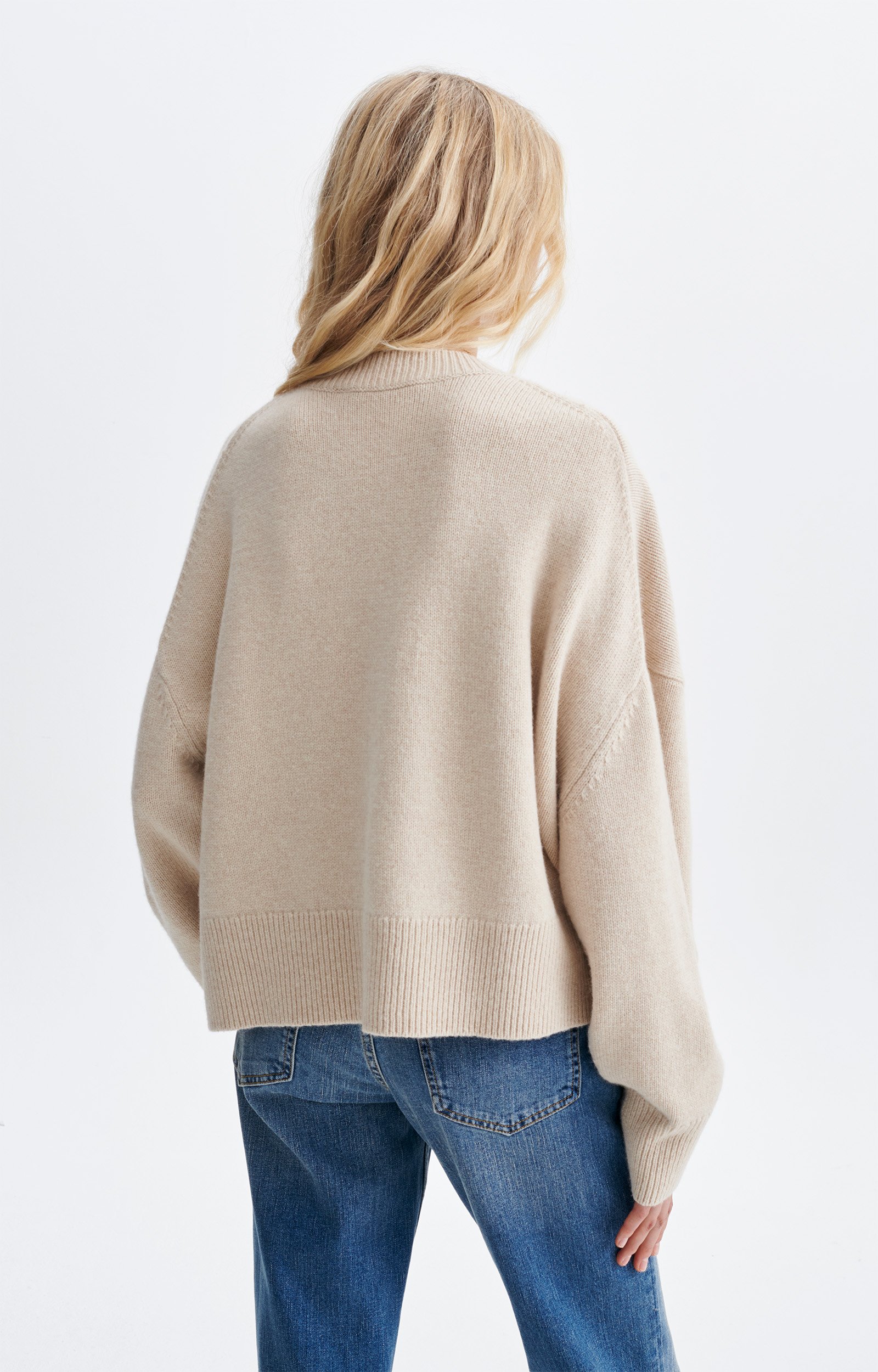 Pull Hinde Pull col rond m&eacute;rinos et yak VANESSA BRUNO
