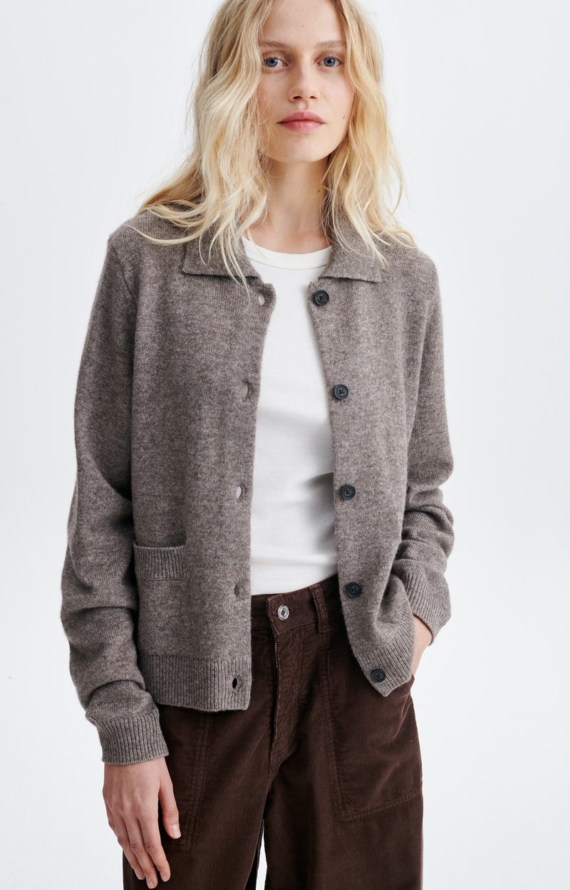 Gilet Humphrey Gilet boutonn&eacute; en laine et yak VANESSA BRUNO