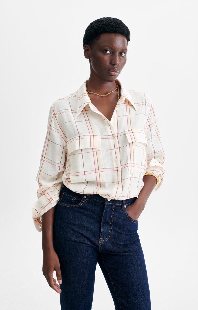 Chemise Demo Chemise &agrave; carreaux en coton bross&eacute; VANESSA BRUNO