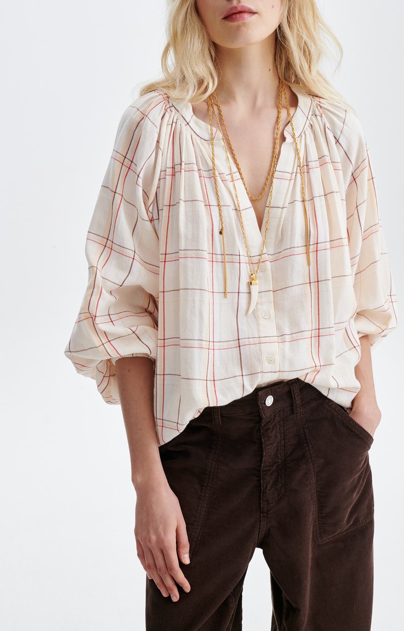 Blouse Edme Blouse en coton &agrave; carreaux VANESSA BRUNO