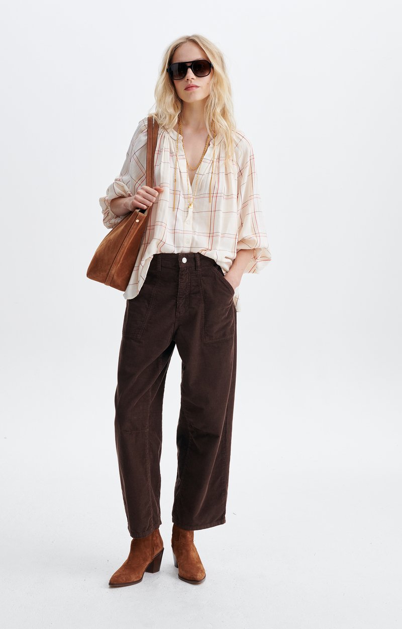 Blouse Edme Blouse en coton &agrave; carreaux VANESSA BRUNO