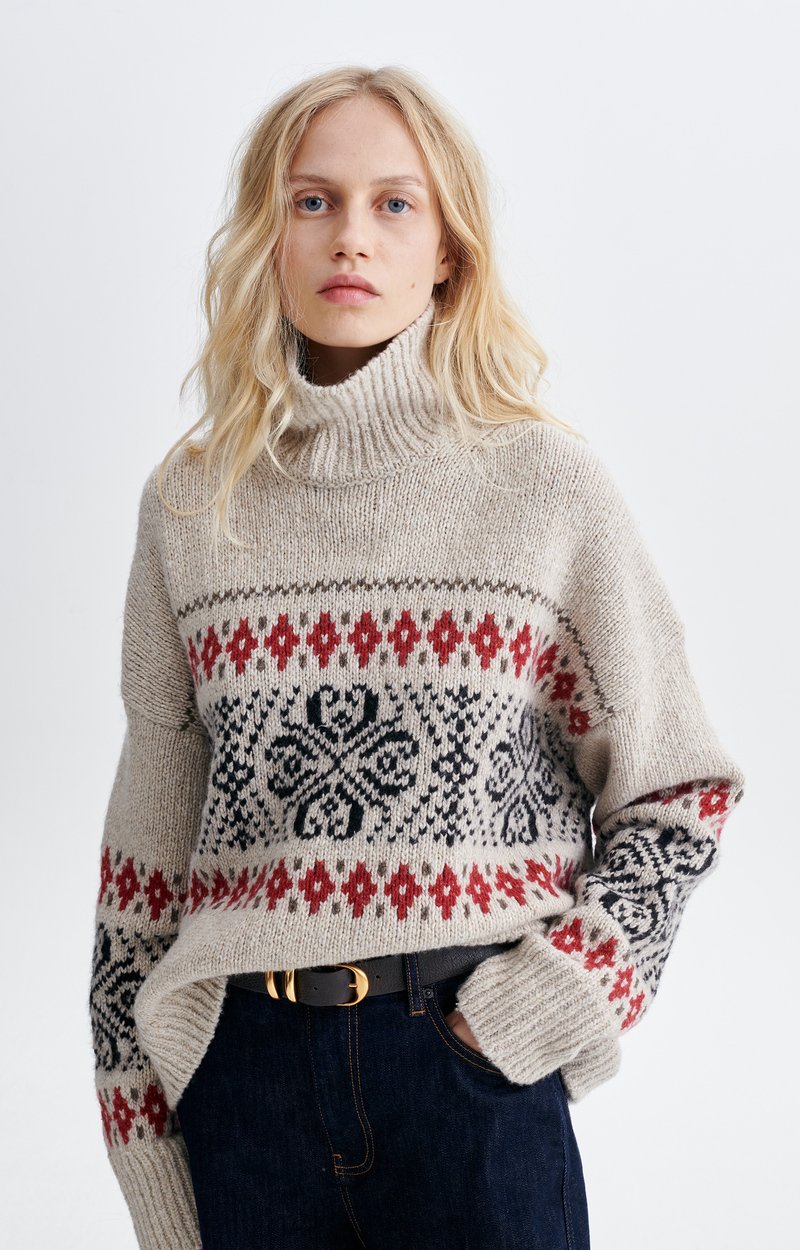 Pull Huguette Pull col montant en jacquard VANESSA BRUNO