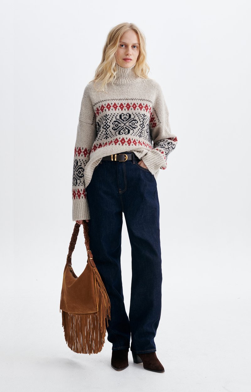 Pull Huguette Pull col montant en jacquard VANESSA BRUNO