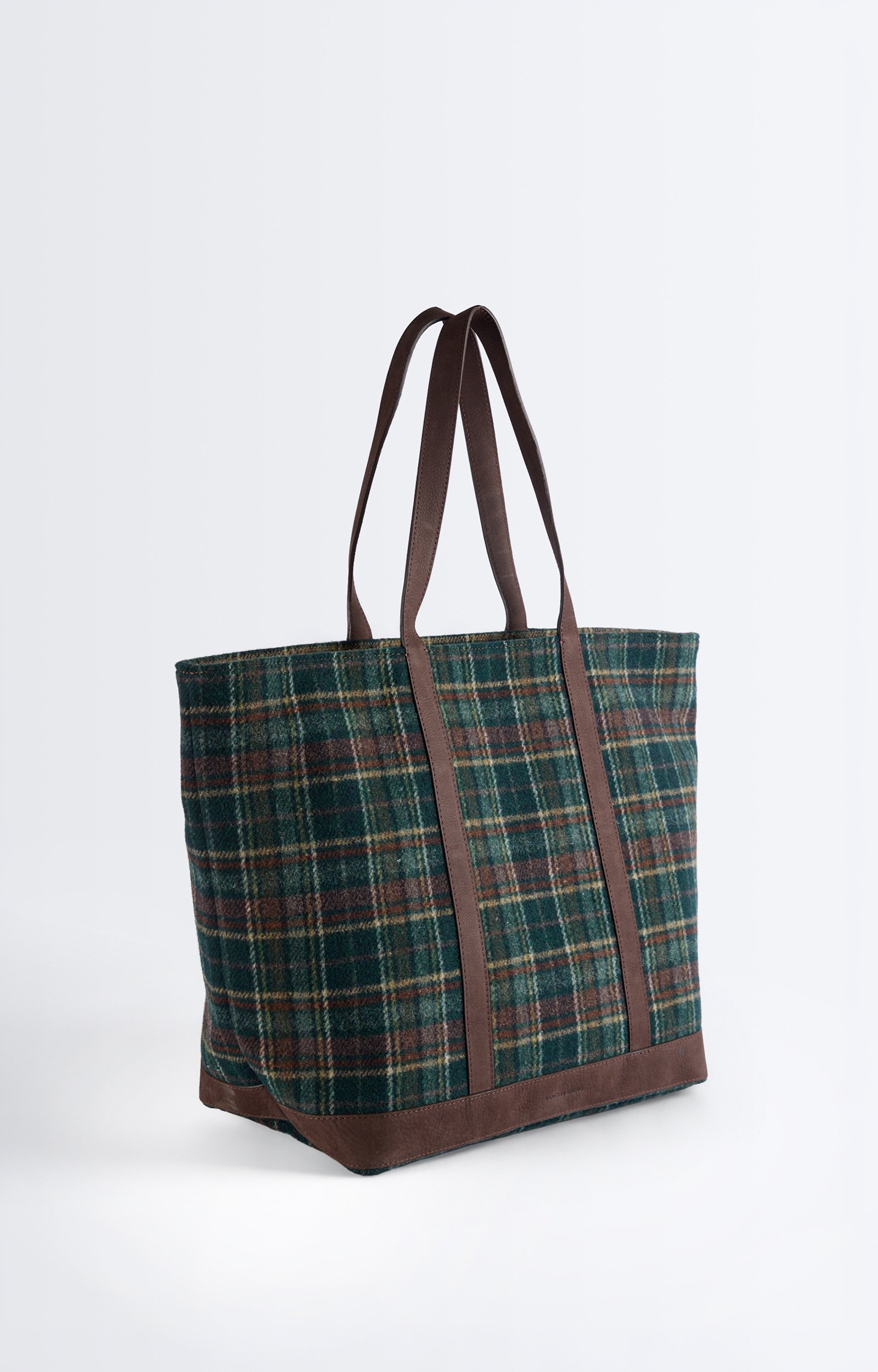 Cabas L Zipp&eacute; Tartan Cabas en tissu tartan, finitions cuir VANESSA BRUNO