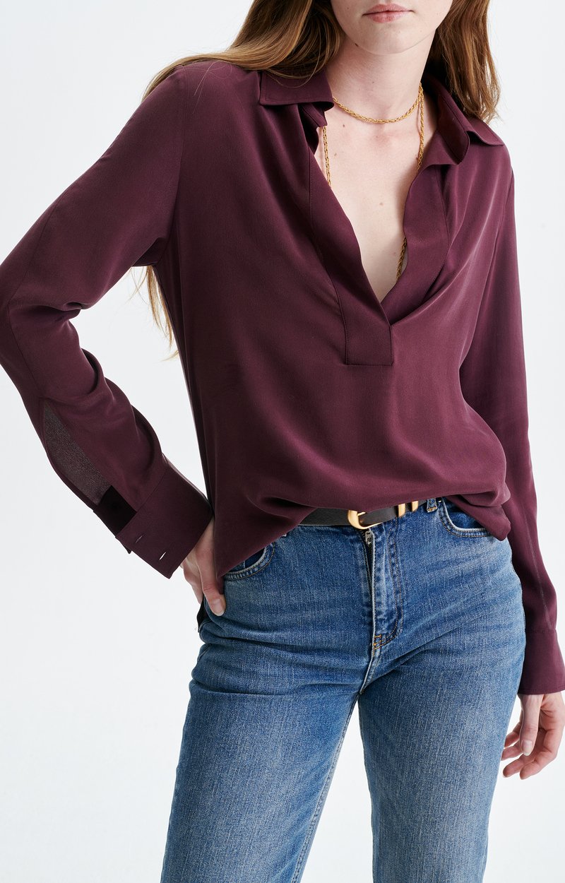 Chemise Helio Chemise en soie, col chemise VANESSA BRUNO