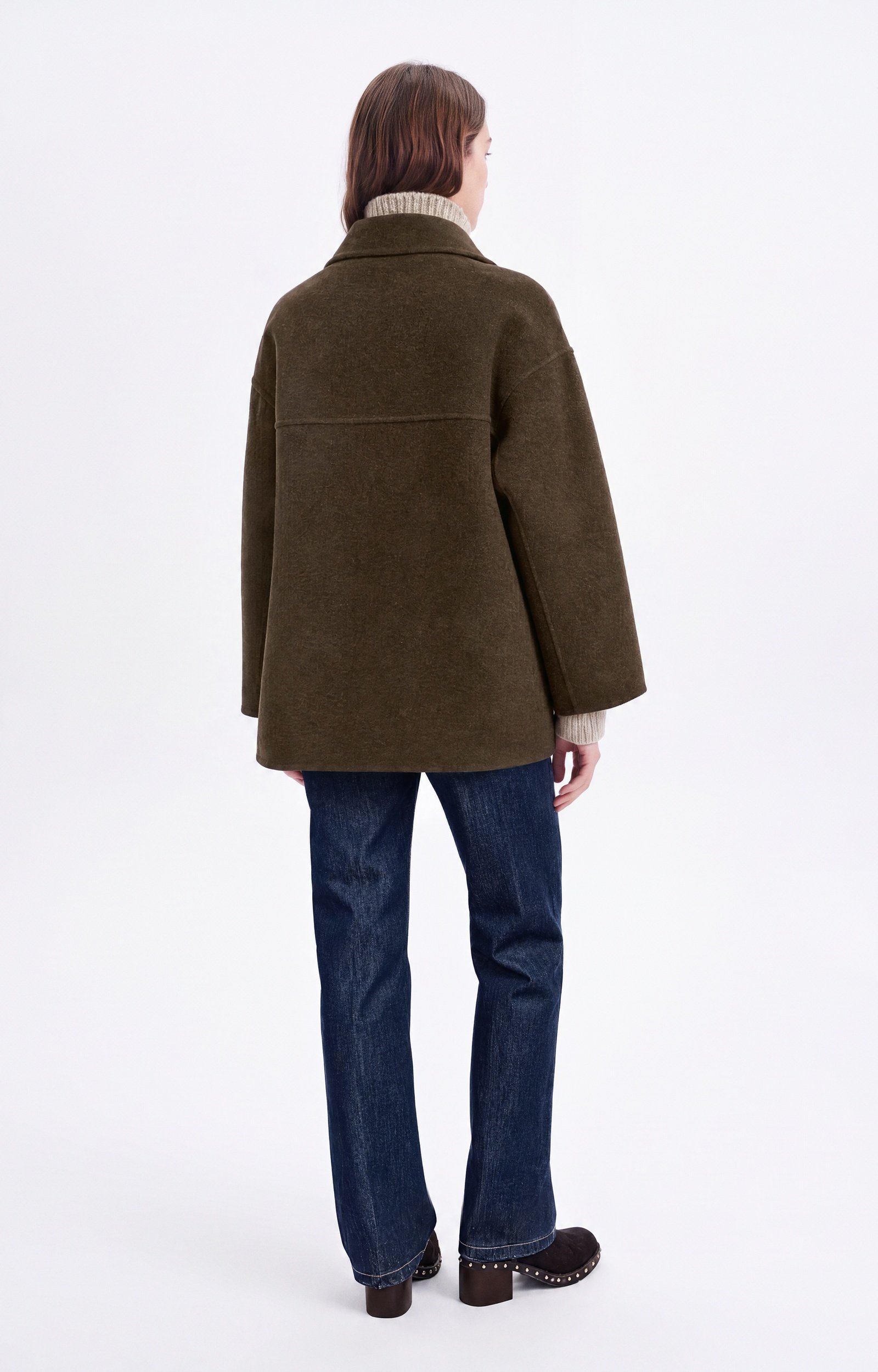 Manteau Ferman Manteau court en drap de laine, double boutonnage VANESSA BRUNO