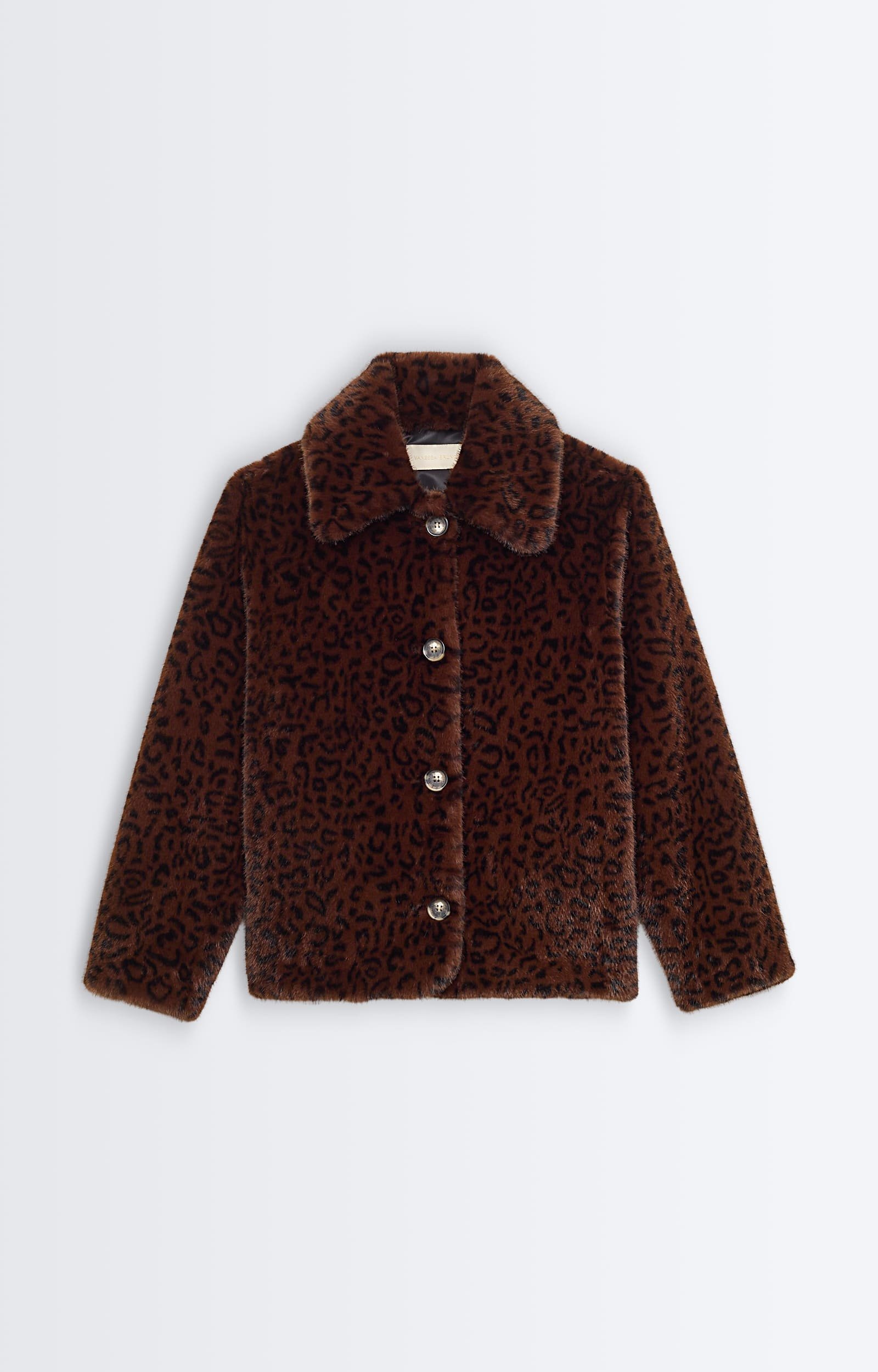 Veste Heagle Veste en fausse fourrure l&eacute;opard VANESSA BRUNO