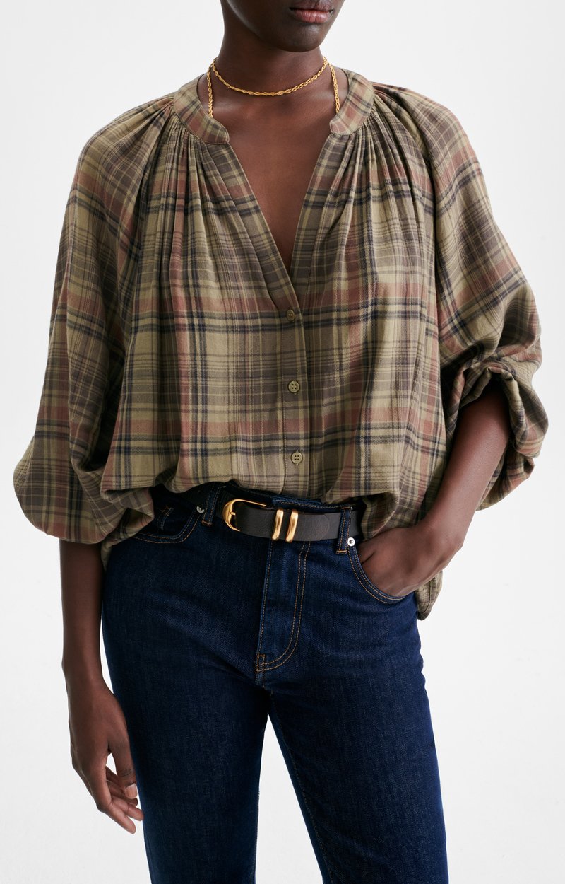 Blouse Edme Blouse en coton &agrave; carreaux VANESSA BRUNO