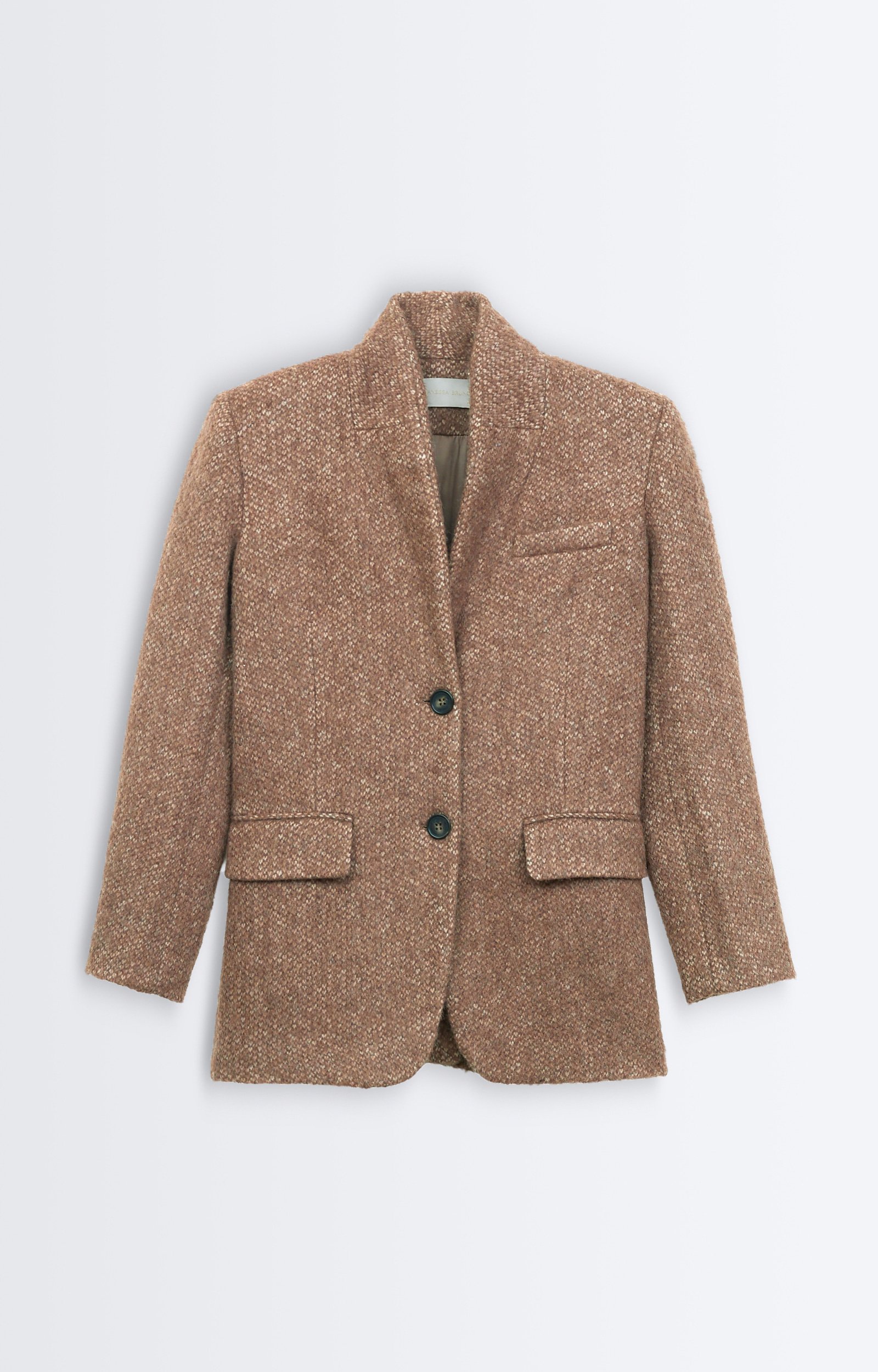 Veste Jovanka Veste droite en laine m&eacute;lang&eacute;e chin&eacute;e VANESSA BRUNO