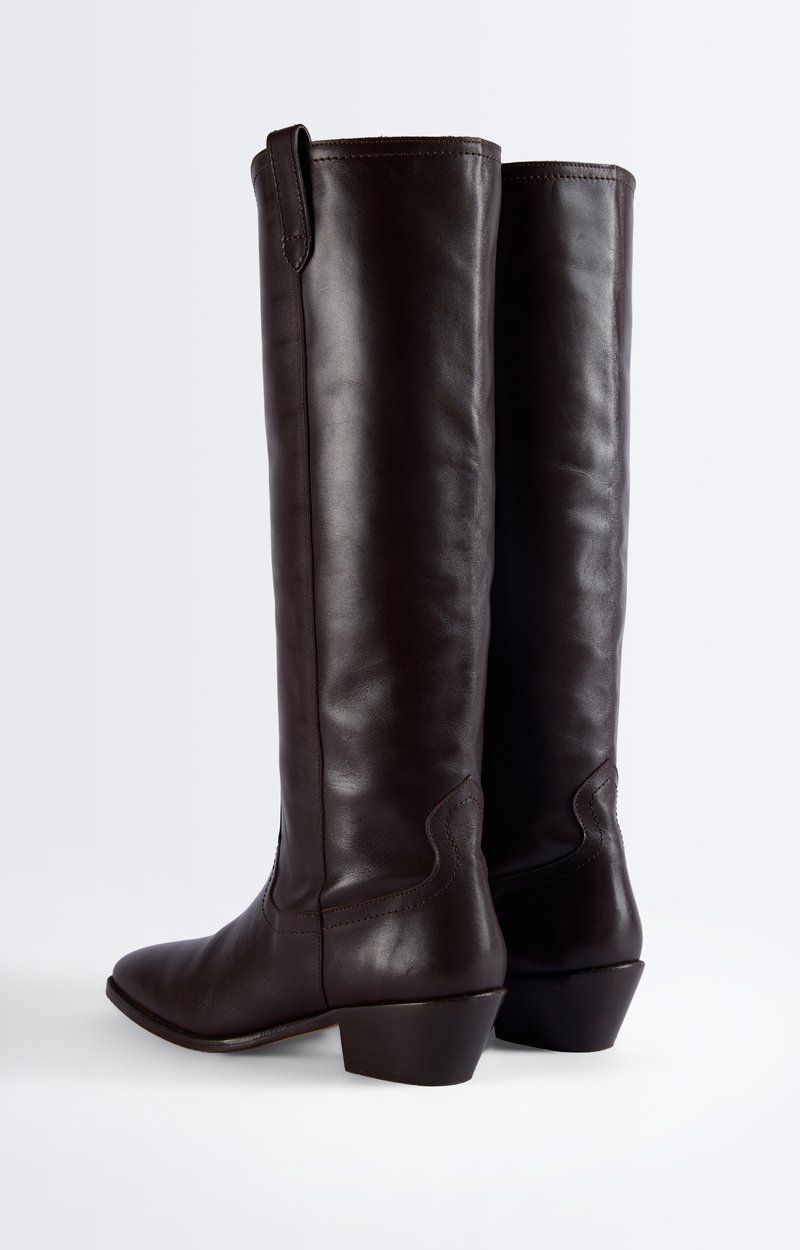 Bottes Tiag 45 mm Bottes hautes en cuir de vachette, esprit western, talon 45 mm VANESSA BRUNO