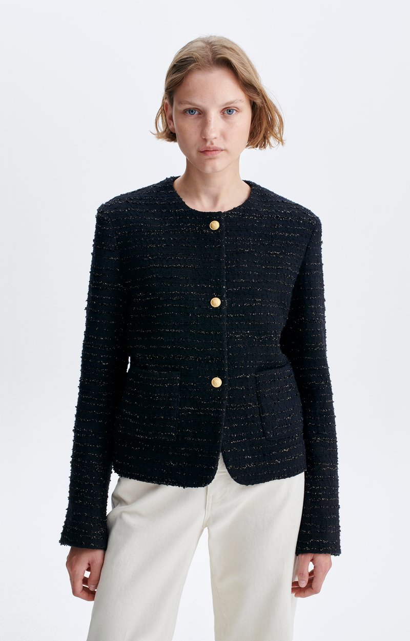 Veste Hermia Veste courte en tweed lurex, sans col VANESSA BRUNO