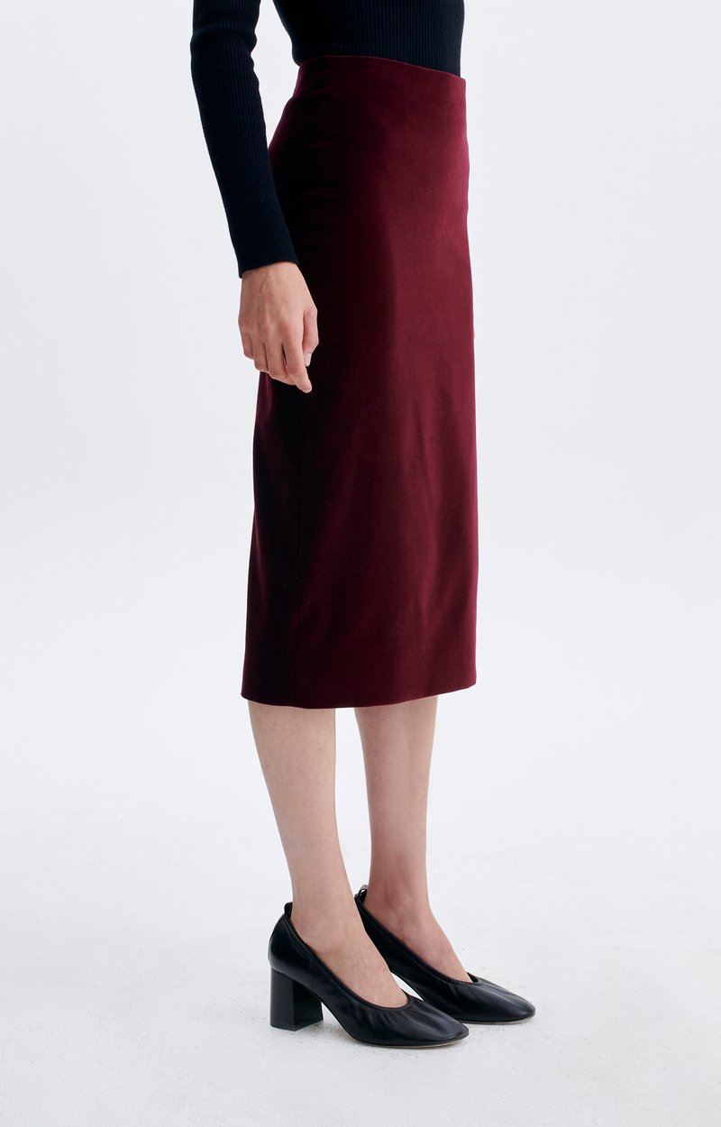 Jupe Gabriella Jupe crayon midi en velours VANESSA BRUNO