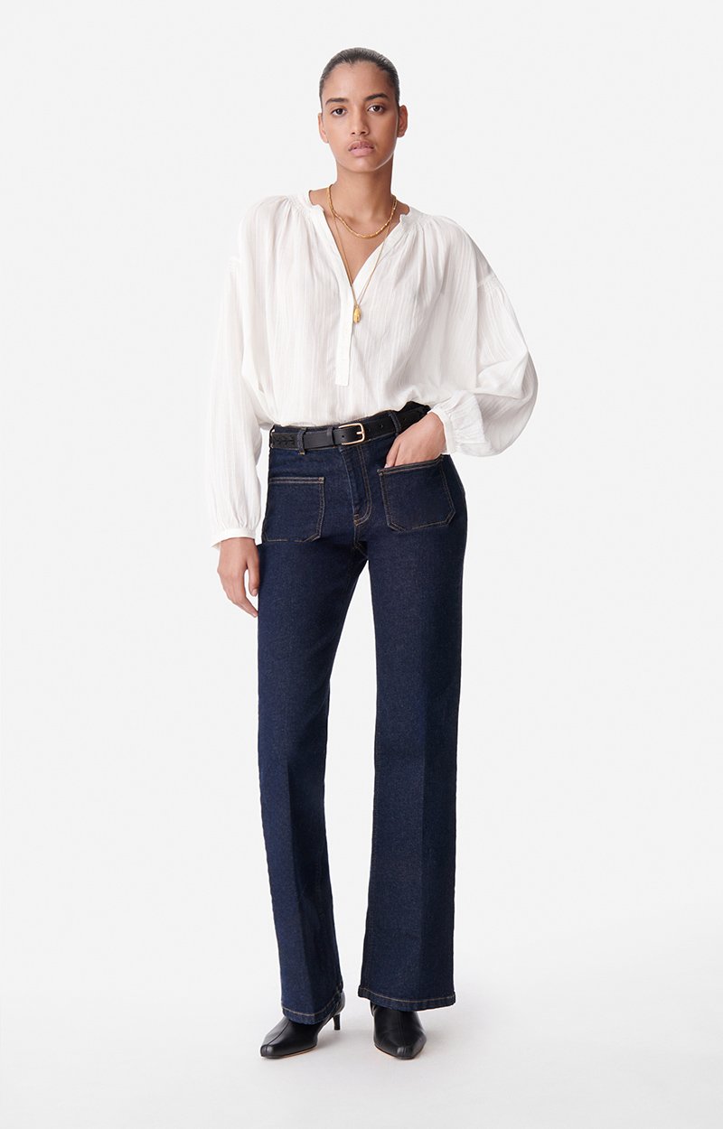 Dompay Flare Jeans High-Waisted, Flare Cut Indigo Vanessa Bruno